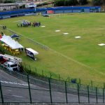 Pégasus 08 pousado no Estádio Municipal