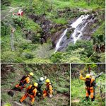 Exercício simulado de Salvamento em cachoeira na Chapada Imperial.