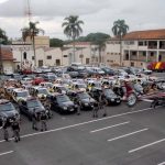 Foto da tropa reunida para o início da "Operação Vida Colombo"