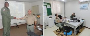 O comandante do GRAER, tenente coronel Lázaro, recepcionou o oficial paraibano na sede do Grupamento