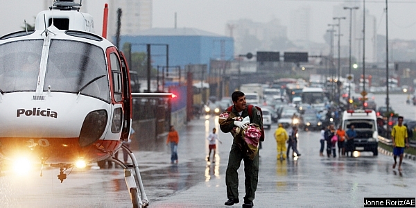 Ocorrência de resgate aeromédico em São Paulo, em 27JAN09