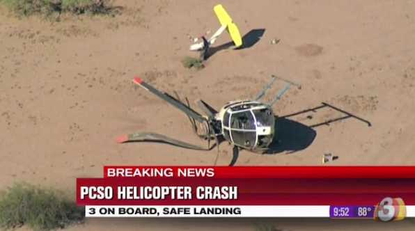 Acidente com helicóptero policial americano