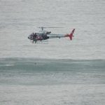 Duas vítimas de afogamento foram resgatadas na última quarta-feira pelo helicóptero Águia da Polícia Militar Foto: Nelson Damásio / vc repórter