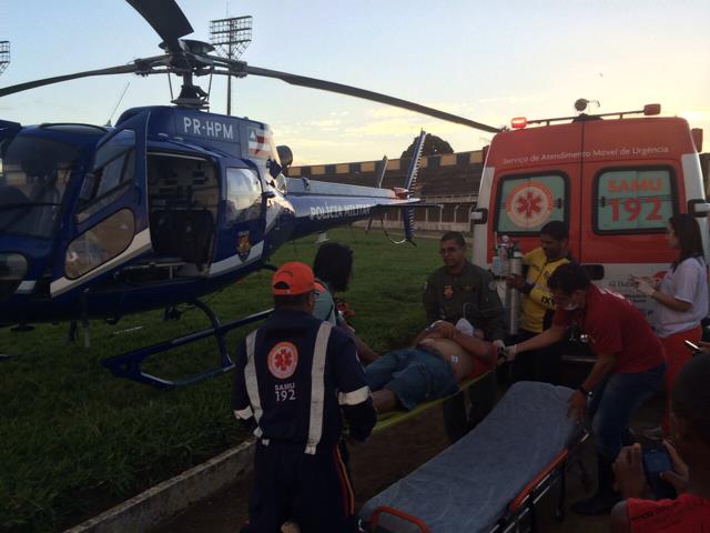 Vítima de infarto é resgatada pelo Guardião 05 no interior do estado da Bahia