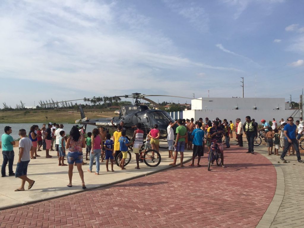 Suspeitos de assalto são presos com apoio de helicóptero da SSP em Arapiraca