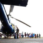 Comemoração reúne crianças no hangar do Ciopaer para manhã de festa