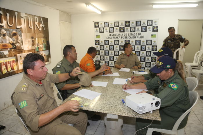 Reunião da Operação Integrada de Combate às Queimadas (Crédito: Efrém Ribeiro)