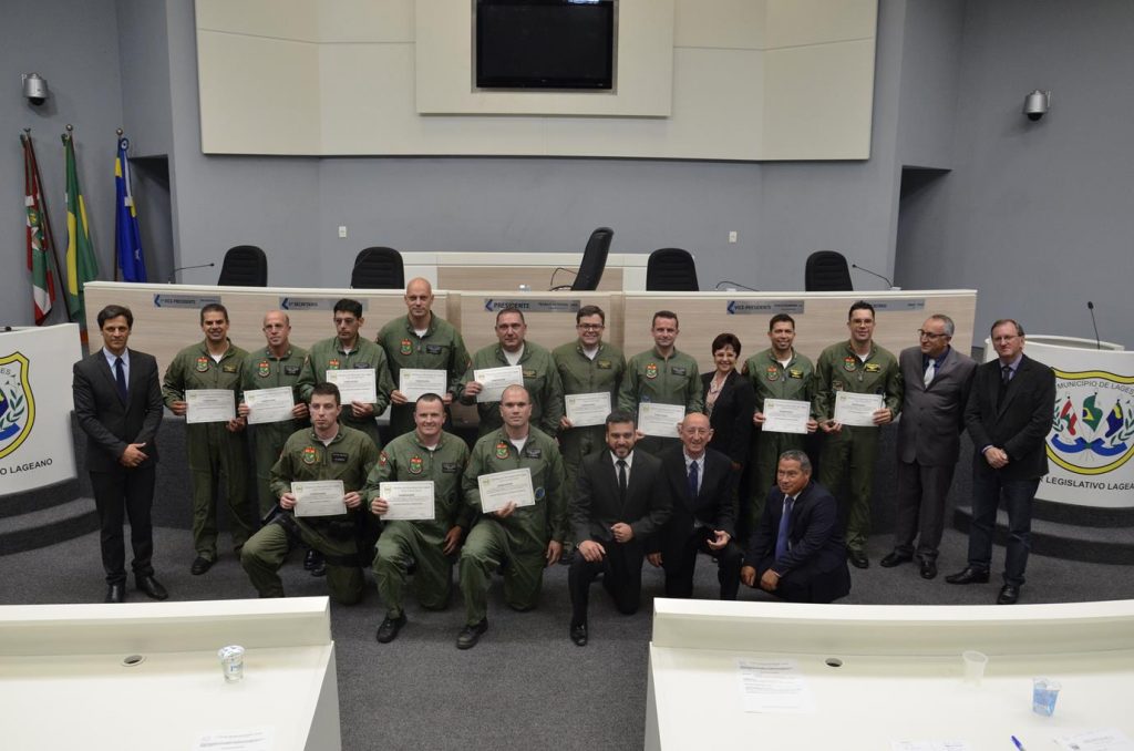 Batalhão de Aviação da PM de Lages recebe homenagem da Câmara de Vereadores