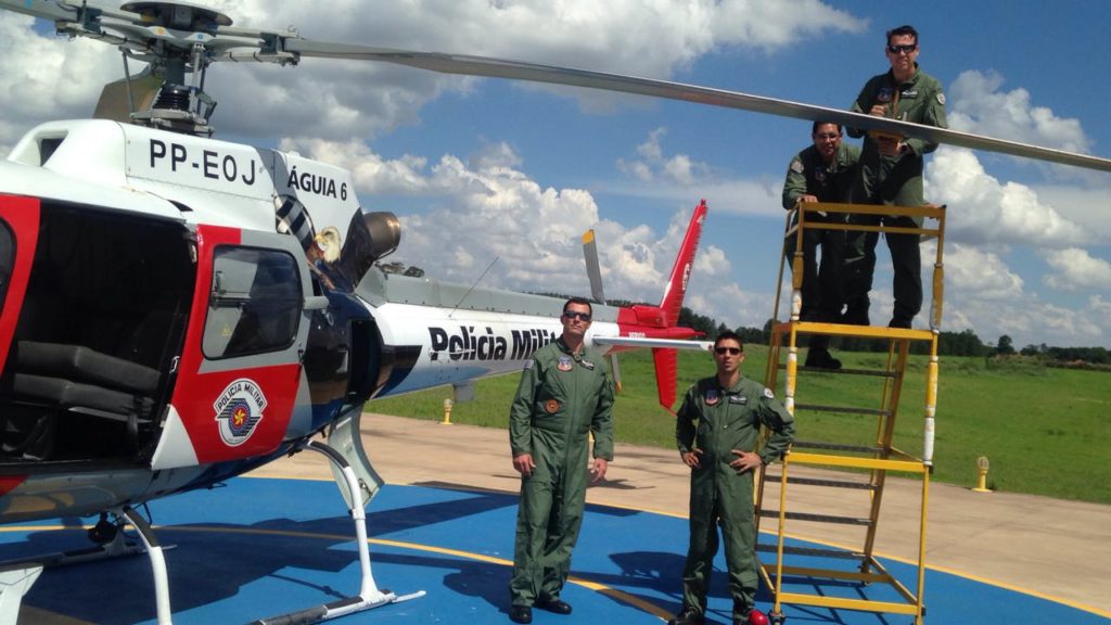 Grupamento Aéreo realiza curso de balanceamento de helicópteros