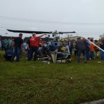 BPMOA e SIATE resgatam vítimas de acidente de helicóptero em Araucária