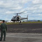 Policiais Militares passam por treinamento com helicóptero da 5ª Cia do BAPM