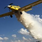Corpo de Bombeiros realiza treinamento para emprego de aeronaves em combate a incêndios florestais. Foto: 13º GB.