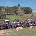 Ação contou com policiais da Força Tática, Rocam, Canil e do Helicóptero Águia (Foto: BRPAe Presidente Prudente/PM)