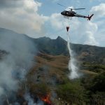 Incêndio florestal na serra da Bocaina atingiu o entorno da Estação Ecológica Bananal. (Foto: Prefeitura Municipal de Bananal)