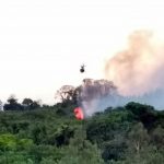 Águia 05 apoia Corpo de Bombeiros no combate a incêndio florestal na região de Campinas