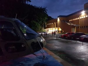 Helicóptero Águia 01 da 2ª Cia do BAPM de Joinville foi acionado para dois resgates no mesmo dia. 