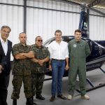 O governador Beto Richa inaugurou nesta quarta feira (22) o hangar que abriga a aeronave da Polícia Civil, no aeroporto Bacacheri. Curitiba,22/11/2017 Foto:Jaelson Lucas / ANPr
