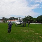 Capotamento deixa quatro feridos e vítima é transferida para hospital de helicóptero. Foto: Ciopaer/Divulgação