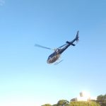 Helicóptero do Consamu resgatou vítima em estado grave após choque elétrico