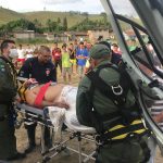 Falcão 05 fez o resgate do paciente para o Hospital Geral do Estado (HGE), em Maceió(Fotos: Cortesia / Grupamento Aéreo do Corpo de Bombeiros)