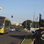 Em fase de testes, drones do Detran-DF identificaram 382 infrações. Foto: Toninho Tavares/Agência Brasília