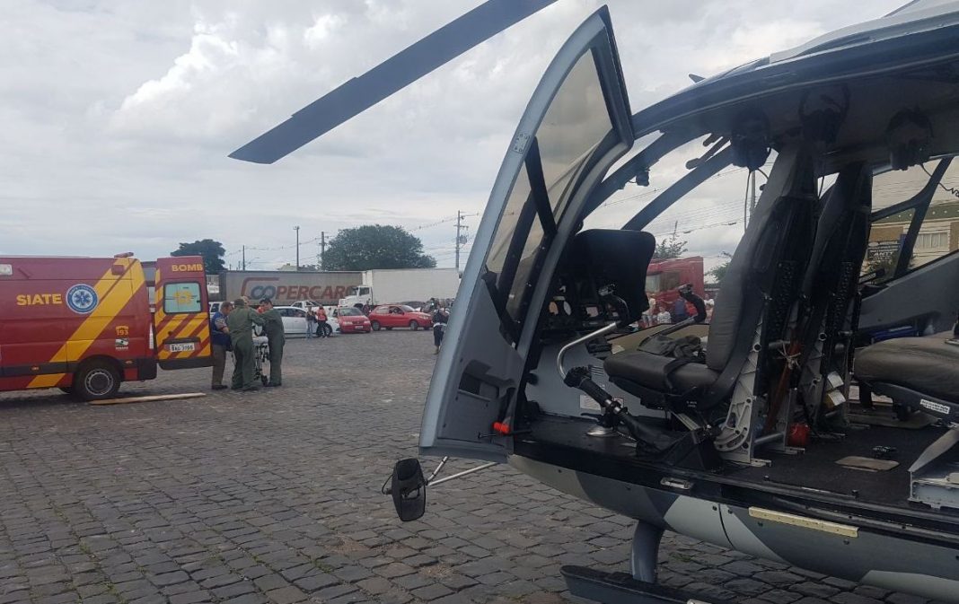 Batalhão de Operações Aéreas da PM é acionado para resgatar vítimas em Curitiba e Região Metropolitana