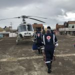 Helicóptero do GTA/SE transporta paciente grave do Hospital Regional de Lagarto