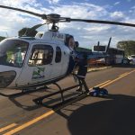 jovem de 18 ficou gravemente ferida e foi retirada das ferragens e encaminha a Maringá pelo helicóptero do SAMU.