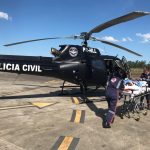 SAER da Polícia Civil e SAMU realizam transporte aeromédico de vítima de AVC para hospital de Curitibanos, SC