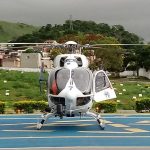 Novo helicóptero EC145 do Núcleo de Operações e Transporte Aéreo já está no Espírito Santo. Foto: Divulgação Notaer/ES.
