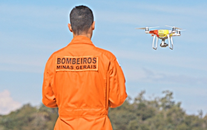 Bombeiros vão usar drones para ajudar em ocorrências de desaparecidos e produtos perigosos também | Foto: Corpo de Bombeiros / Divulgação