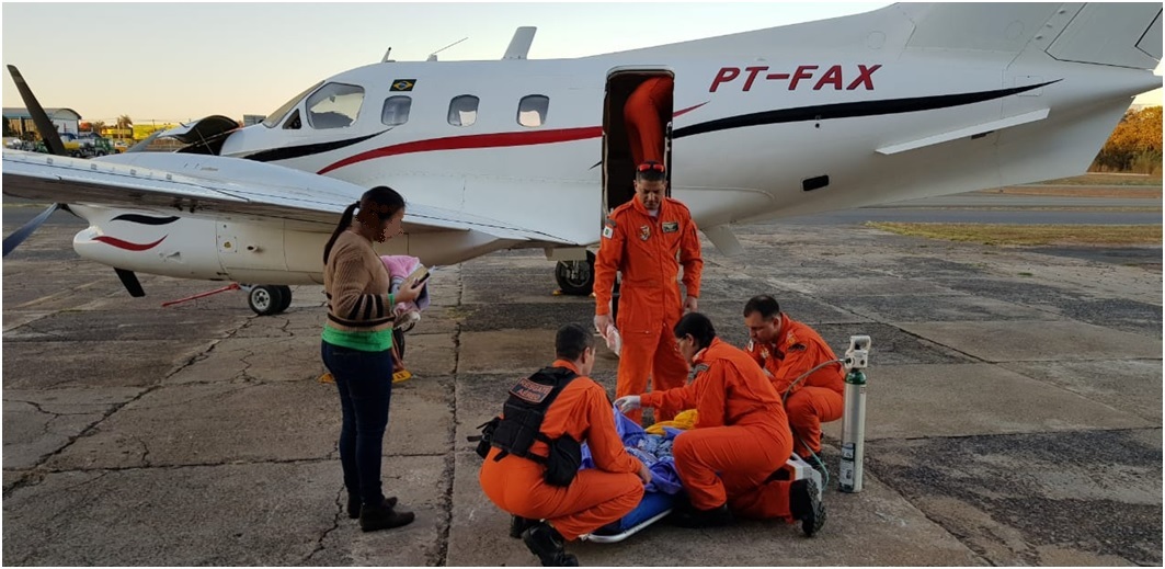 Corpo de Bombeiros e Polícia Civil do DF realizam operação para transporte aeromédico para Curitiba