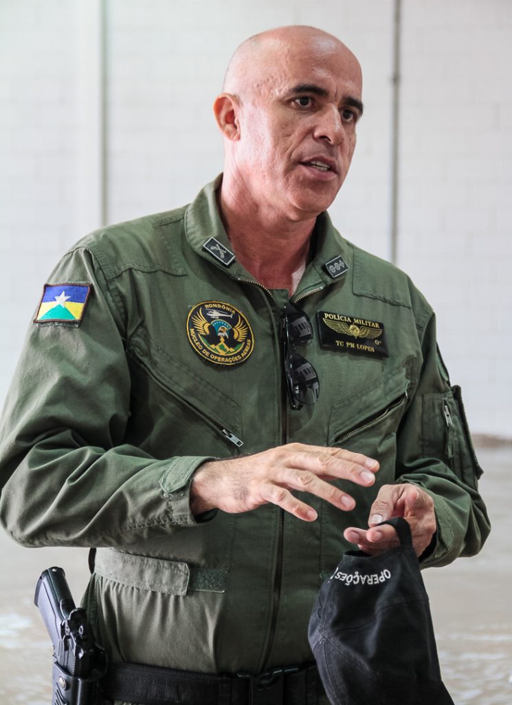 Comandante do NOA, tenente-coronel PM, Carlos Lopes, destaca a importância da obra para a sociedade Foto: Jeferson Mota