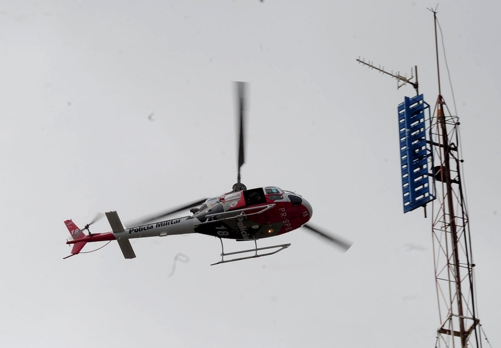 Paciente foi levado pelo helicóptero Águia, da Polícia Militar. Foto: Emídio Marques / Arquivo JCS