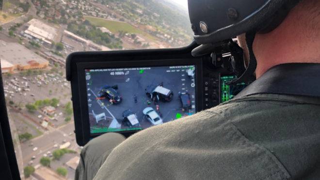 " Helicóptero testados nos EUA tem câmera com alto alcance.| Divulgação"