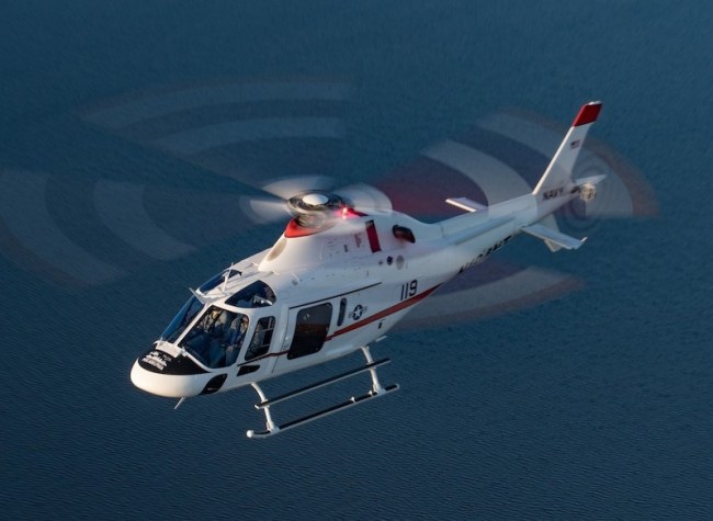 O TH-119 da Leonardo, que a empresa está competindo para substituir a frota de helicópteros de treinamento TH-57 da Marinha dos EUA, foi certificado pela FAA para operações IFR, tornando-se o primeiro monomotor em décadas a obter essa capacidade. (Foto: Leonardo Company)