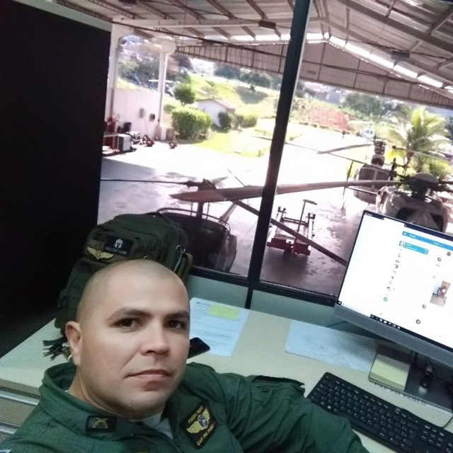 Capitão Pablo, piloto do NOTAER e Chefe da Seção de Comunicação. Foto: Divulgação/NOTAER