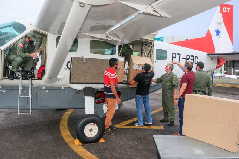 quipamentos e profissionais de saúde são transportados pelas aeronaves do Graesp por todo o território paraense