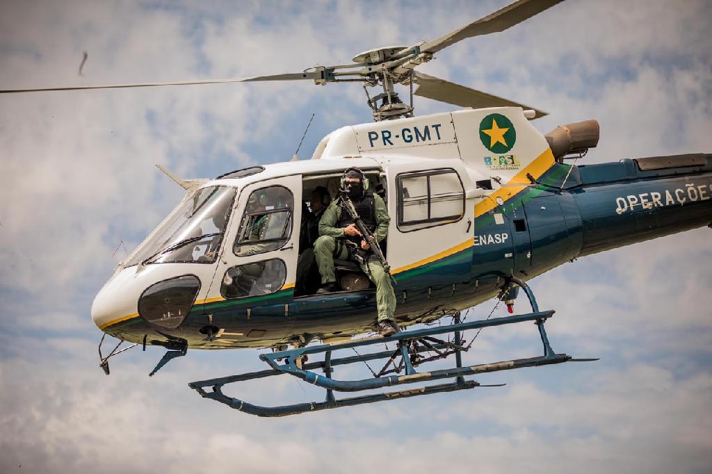 Helicóptero do Ciopaer - Foto por: Christiano Antonucci/Secom-MT