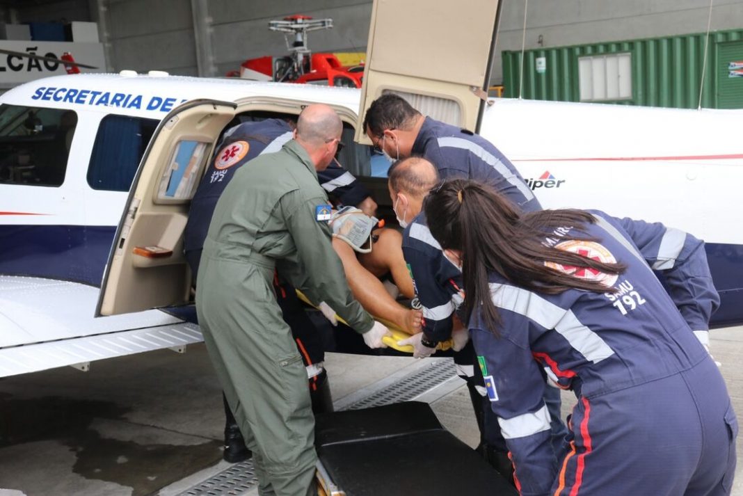 Resgate com aeronave foi crucial - Foto: SDS-PE/Divulgação 